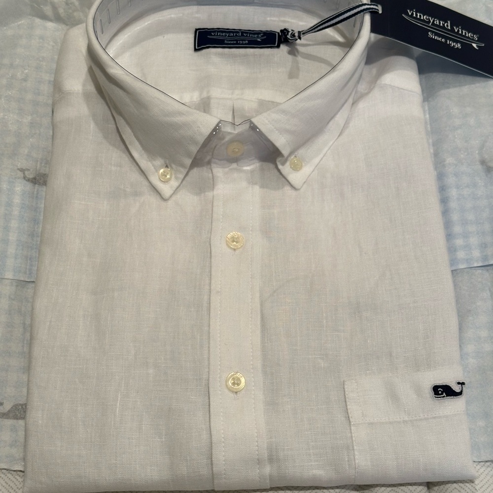 Vineyard Vines White Men's Shirt